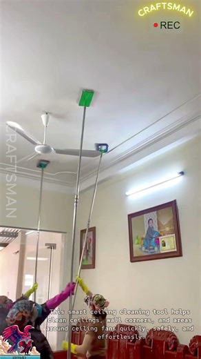 Ceiling Cleaning Tool – Easy & Smart #shorts #viral #tools #creative #video