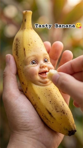 Banana Eating ASMR 🍌 Soft & Juicy Sounds | Satisfying Short #asmr #ai