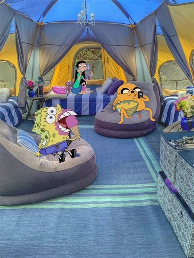 Helluva campsite🪵🔥✨#fypシ゚viral #campinglife #CapCut #cartoon