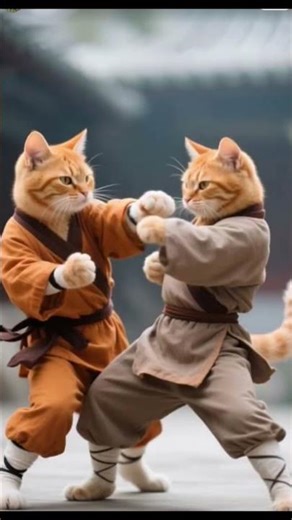 Epic Cat Martial Arts Fight | Funny Cat Fight