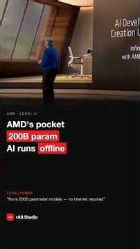 AMD's Pocket AI: 200B Params. No Internet. $3,999.