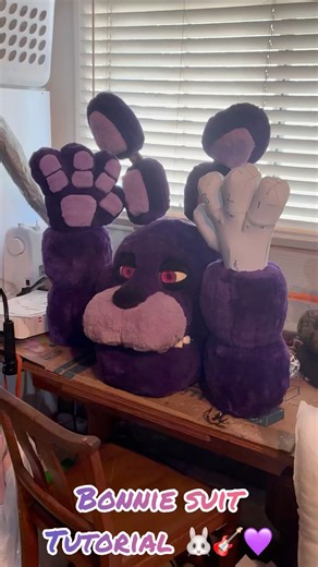 I Built a #Bonnie Suit from Scratch 👀 #FNaF #FiveNightsAtFreddys #FNaFSuit #FNaFCosplay