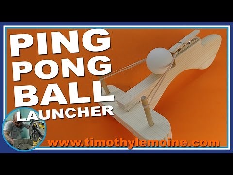 How to make a Ping Pong Ball Launcher - FREE PATTERNS