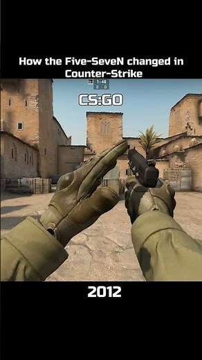 How Five-SeveN changed in Counter-Strike #cs #cs16 #cs2 #cssource #csgo #cshistory #retrogaming