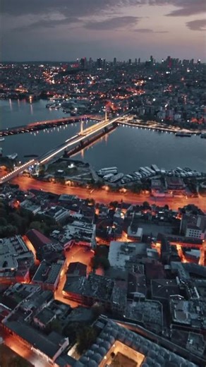 Istanbul After Dark Is Absolutely Stunning #drone #travel #istanbul