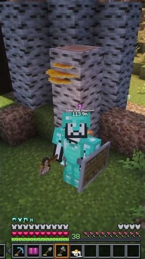 How to cut down a Aspen tree in Minecraft #minecraft #howtominecraft