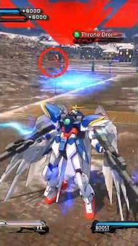 Wing Zero EW Vs Gundam Throne Drei EXTREME LEVEL #gundamextremevsmaxiboost