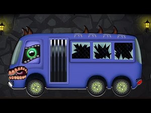 xe buýt đáng sợ | Hình thành và sử dụng | Video cho trẻ em | Childrens Vehicles | Scary Bus