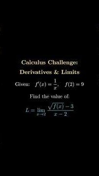 Tricky Calculus Limit Problem Solved Using Derivative Definition!