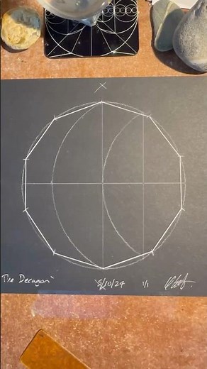 How to draw a Decagon 10 sided polygon