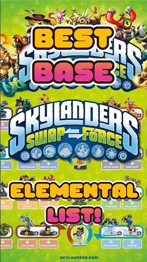 The BEST Base Swap Force Skylander From Each Element