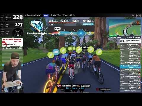 19secs KOM PB...and Zwift Crashed! zRacing "Rolling With ENVE" Stage-5: Triple Twist - ZRS 270-390