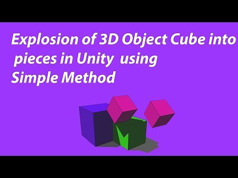 Explode a cube into pieces unity 3D CreatePrimitive and AddExplosionForce