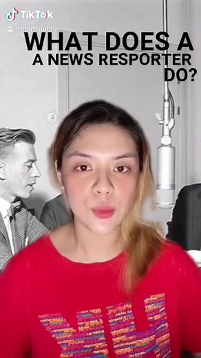 WHAT DOES A NEWS REPORTER DO? #learnontiktok #edutokph #edukasyonph #newsreporter #communication #fyp #allforyou #foryoupage