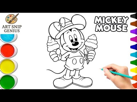 How to Color Mickey Mouse Step-by-Step 🎨✨ | Fun Learning for Toddlers