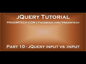 jQuery input vs input