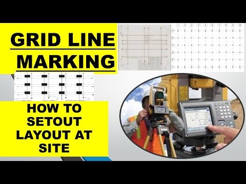 Grid Line Marking -complete setting out