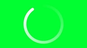 4K Animation Loading the computer screen is waiting to load the video internet without signal on Green background screen