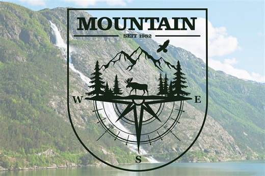 Vanlife Camper Sticker – Mountain Compass Deer Sticker for Motorhome & Van Outdoor Wall Decal, Contour Cut, Duty-free DE/AT - Etsy