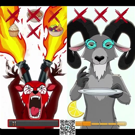 Deer Mukbang Gone Wrong VS Grey Goat Mukbang Gone Wrong (99 NIGHTS IN THE FOREST Challenge) #roblox