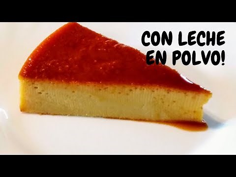 FLAN CUBANO con LECHE en POLVO/Flan de huevos casero estilo cubano super facil/ Heidi's Channel