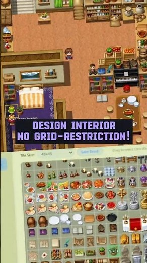 Design Interior in RPG Maker with no Grid Restriction #rpgmaker #gamedev #gaming
