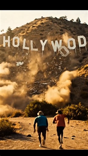 What If The Hollywood Sign Suddenly Collapsed 😲😲😲 #shorts #hollywoodsign