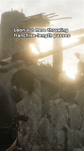 RE9 Leon out here throwing weapons across the map fr tho #residentevil #residentevilrequiem #re9