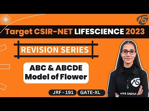 ABC AND ABCDE Model of Flower || Revision Series || CSIR-NET LIFESCIENCE 2023