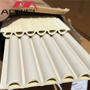 [Hot Item] Textured Inner Arc Wave PVC WPC Wall Panel with Corrugated Profile