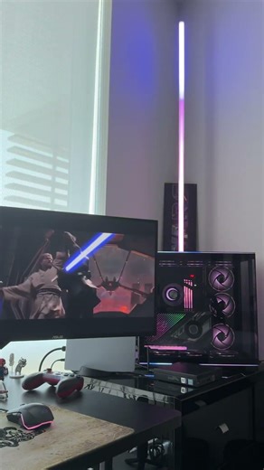 Lightsaber PC duel sync mode #starwars #lightsaber