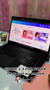 Grade 1-3 Pad paper template #kaprintangel #printing #padpaper #canva #canvatemplate | Angelica Roa