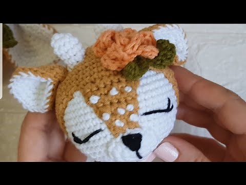 Crochet Deer Fawn Amigurumi Free Pattern #reindeercrochet #crochetreindeer