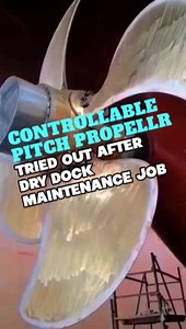 Controllable Pitch Propeller maintenance job completed and being tested 😀🔧🛠️⚓🚢 | Master Engineer Fix