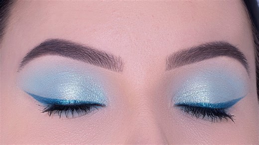 Soft Pastel Blue Eye Makeup Tutorial | Perfect for Brown Eyes