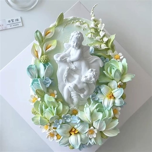 ✨ A masterpiece on a canvas of sweetness 🍰🎨 Perfectly crafted to welcome our #specialguests with elegance and taste. 🌿🏯 | HidaMari Cooking