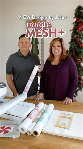 Designs by JuJu+ : magicMESH+ #fusiblestabilizer #embroiderysupplies #designsbyjujuplus