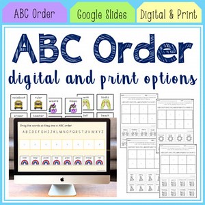 ABC Order Pack - Digital and Print - Differentiated