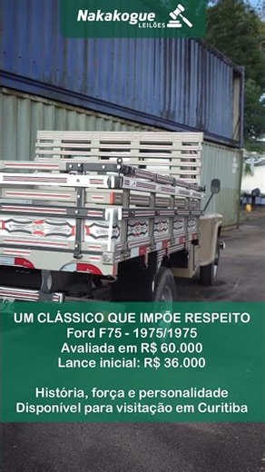 Venda Direta - 1ª Vara do Trabalho de Araucária - 🚗Veiculo FORD/F75 1975/1975