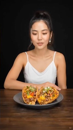 I Tried the Viral Upside-Down Puff Pastry Tacos and THIS Happened #trendingnow #shorts #mukbang