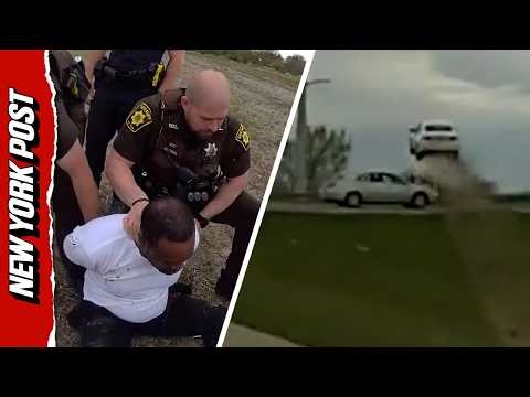 Wisconsin Man Launches Car Off Embankment While Fleeing Cops During Dramatic Chase