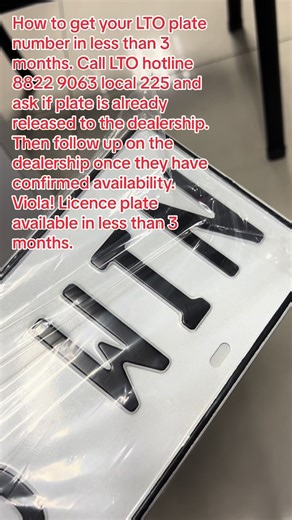 How to Get Your LTO Plate Number in Less Than 3 Months