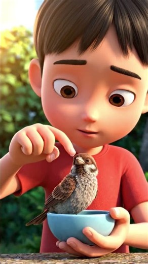 🌸 Little Boy Saved a Tiny Squirrel 🐿️❤️ | Emotional AI Story #shorts