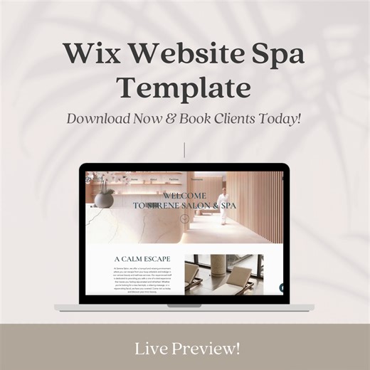Wix Website Spa Template