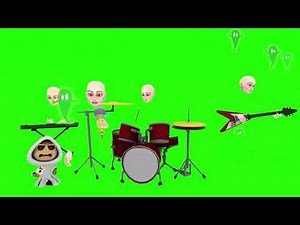 Scary Green Screen Ghost Band Animation Pack