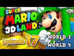 Super Mario 3D Land Gameplay Walkthrough - Episode 17 - Luigi! World 1 - World 4!