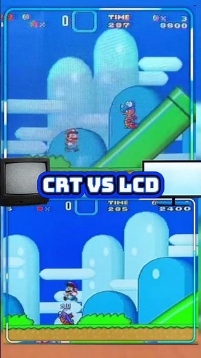 Super Mario Bros. CRT vs LCD Display Comparison