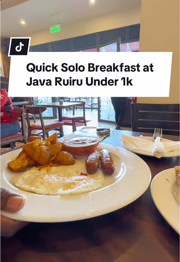 Quick Solo Breakfast Under 1k at Java House Ruiru