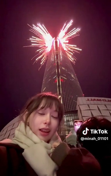 롯데타워에서의 새해 카운트다운과 소원 빌기