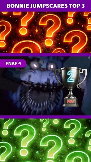 FNAF BONNIE 👾 Scariest Jumpscares! 😱 My Top 3! 🏆Agree? #shorts #fnaf